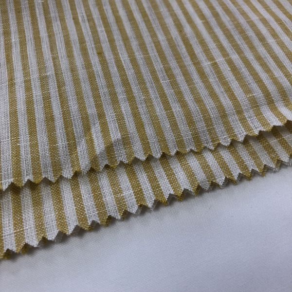 High Quality Supplier Wholesale 100% Pure Linen Plaid Yarn Dyed Fabric For Clothing