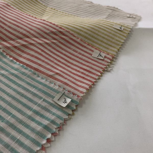 High Quality Supplier Wholesale 100% Pure Linen Plaid Yarn Dyed Fabric For Clothing