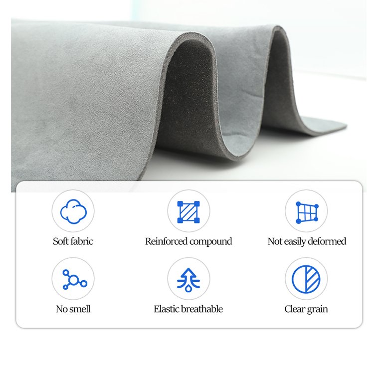 Wholesale Knit Jacquard Sponge Composite 100% Polyester Fabric For Automobile Roof Car Interior Velvet Cloth