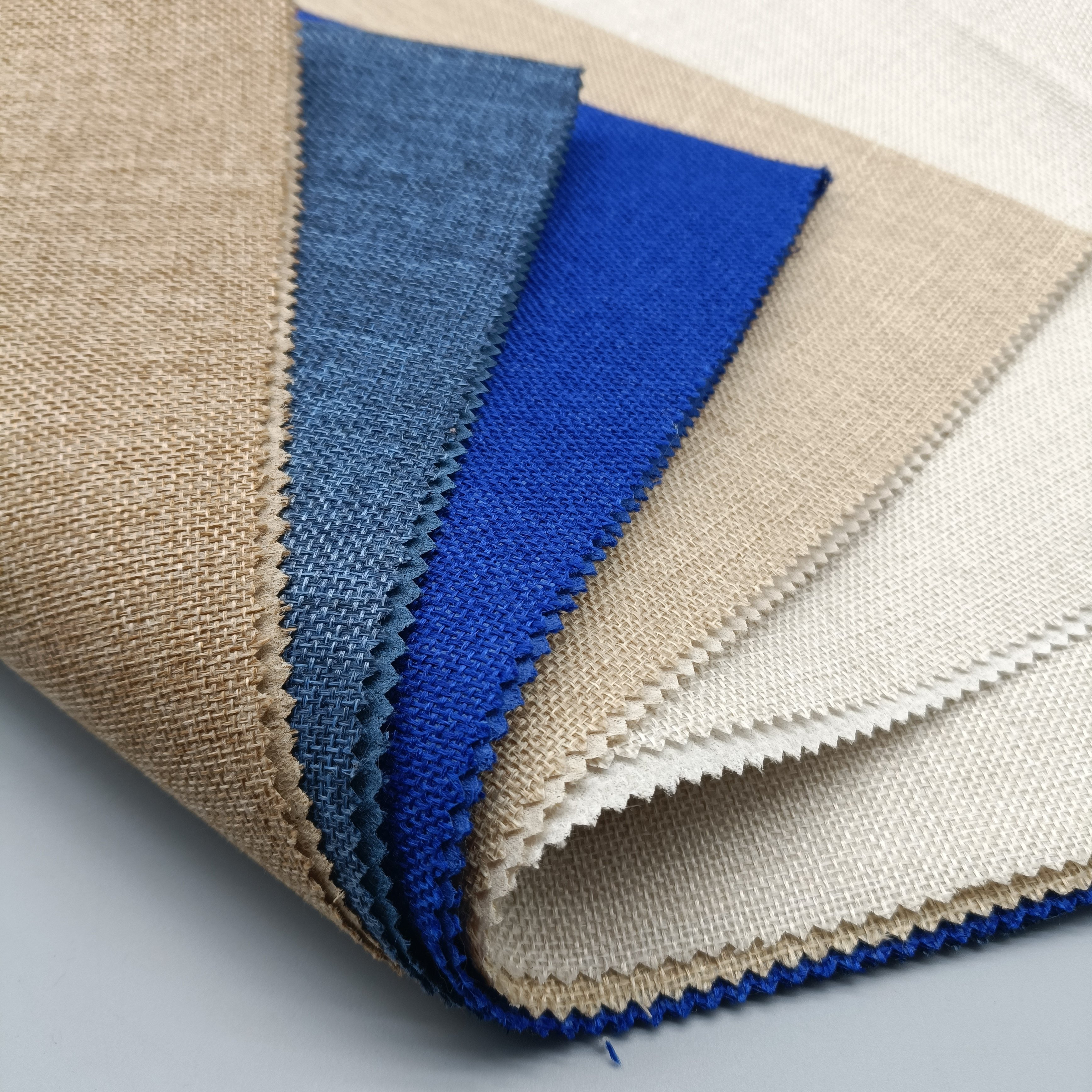 Waterproof Poly Jute Lamination fabric Ready 100% polyester Composite fabric