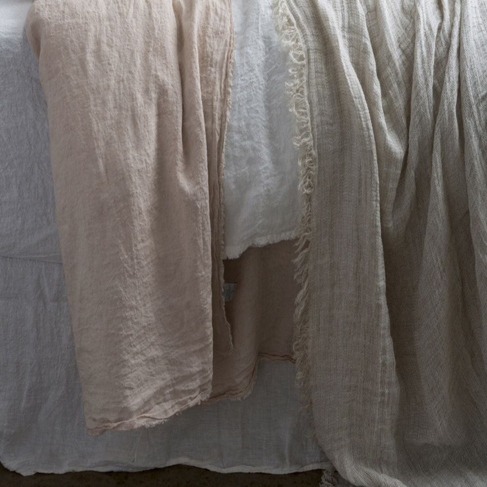 stone washed 100% french linen fabric for home textile bedding