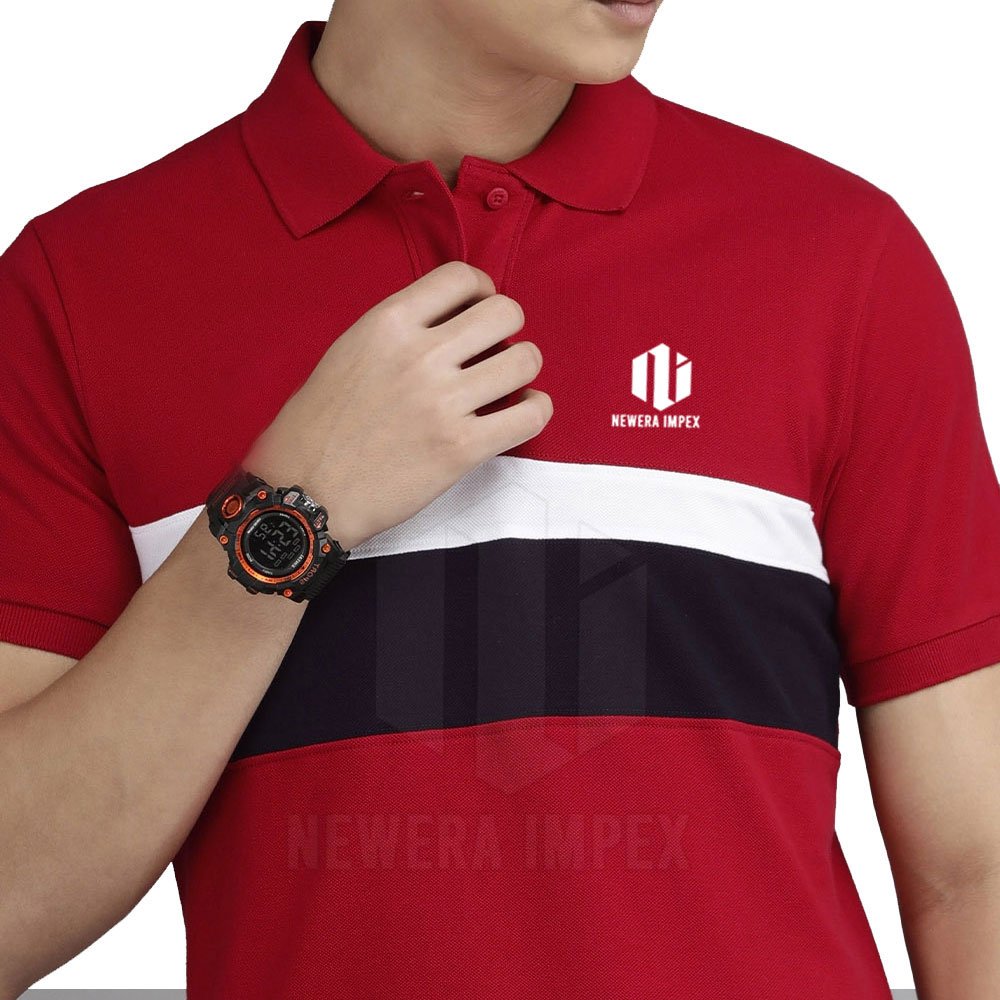 2024 Men's Short Sleeve Polo T-Shirt Soft Breathable Knitted Fabric Quick Dry and Light Slim Fit with Printed Logos