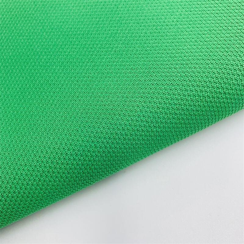 100% polyester moisture absorbing and sweat wicking quick drying pique fabric knitted spandex for casual and sportswear
