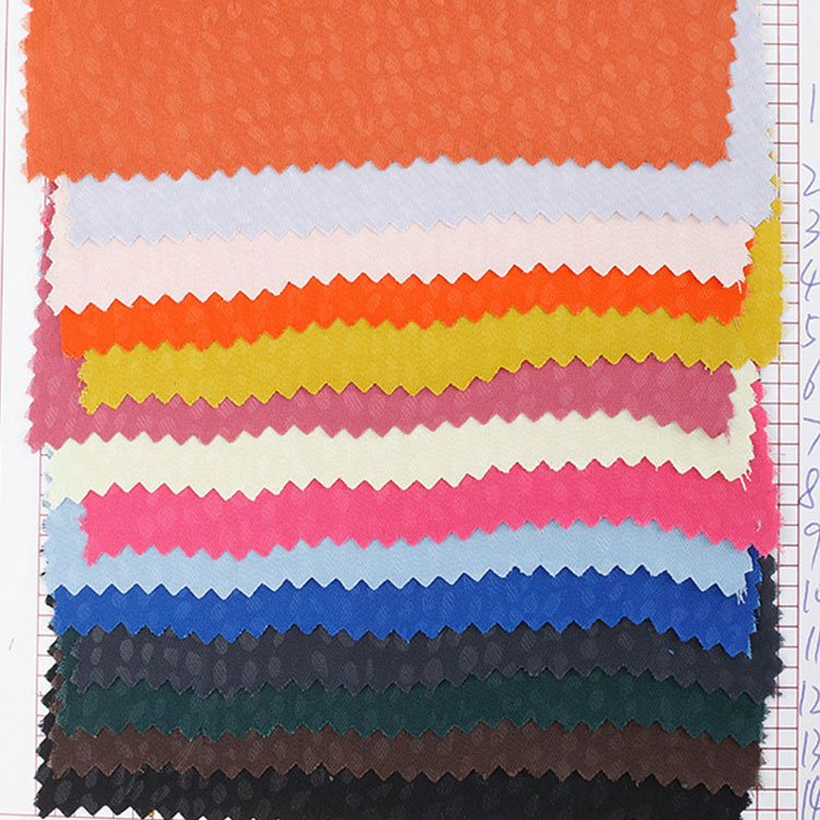 Multi-style Breathable jacquard satin cloth fashion dyed jacquard fabric clothes 100% polyester