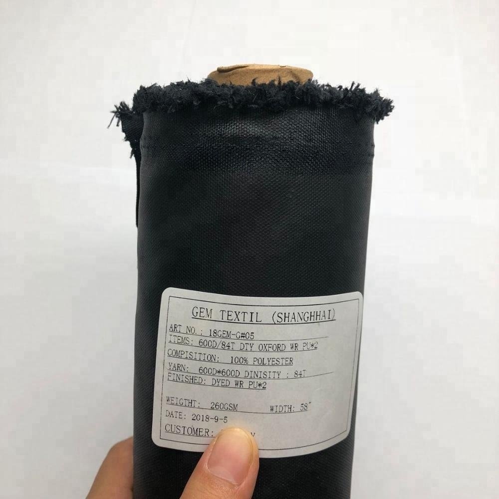 600D oxford textile 100% polyester fabric with 2PU coating for garments clothes 2024 Fabric manufacturer