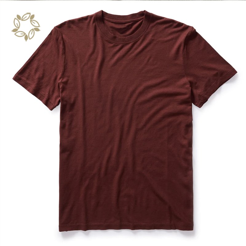 Organic cotton Hemp T-shirts Wholesale mens t shirt eco friendly hemp tee shirt Sustainable hemp oversized t shirt