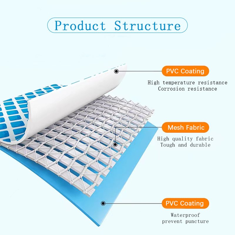 Tarpaulin Material Waterproof Flame Retardant Inflatable Weldable PVC Fabric For Tuck Cover
