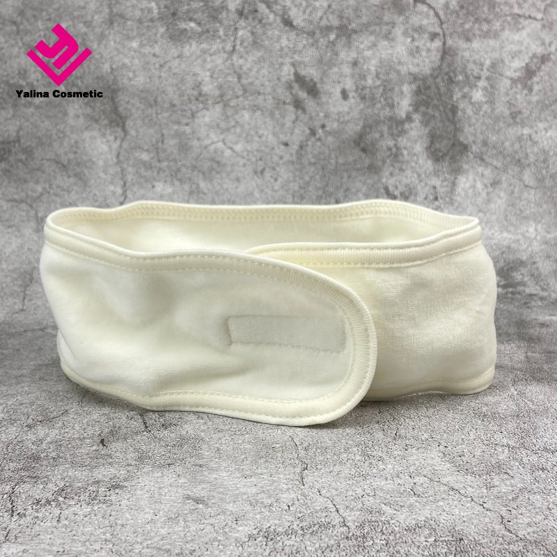 Spa Headband Ultra Soft velvet Adjustable Makeup Hair Band with Magic Tape Stretch Head Wrap for Bath Shower Facial Mask Yoga