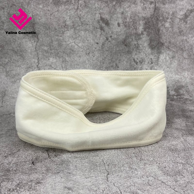 Spa Headband Ultra Soft velvet Adjustable Makeup Hair Band with Magic Tape Stretch Head Wrap for Bath Shower Facial Mask Yoga
