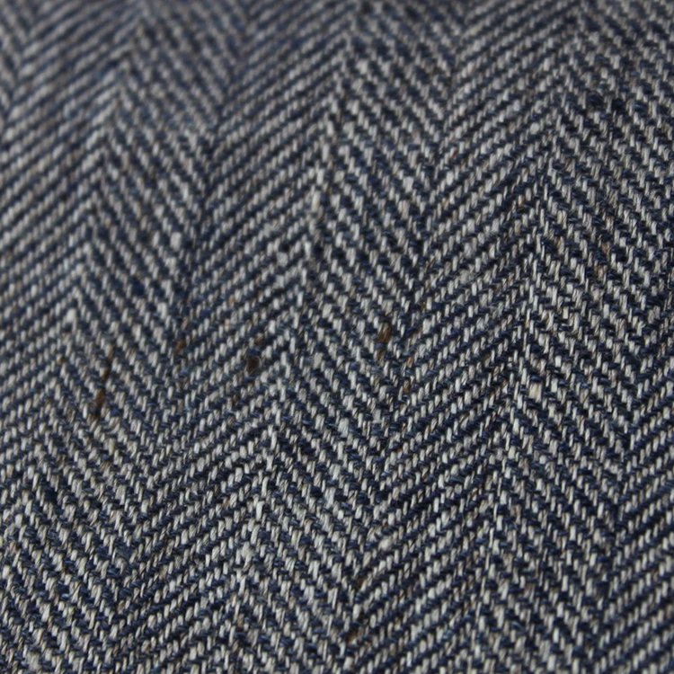Hot Sell Delicacy Fashionable 100%Linen Heather Herringb One Fabric for Coat or Suits