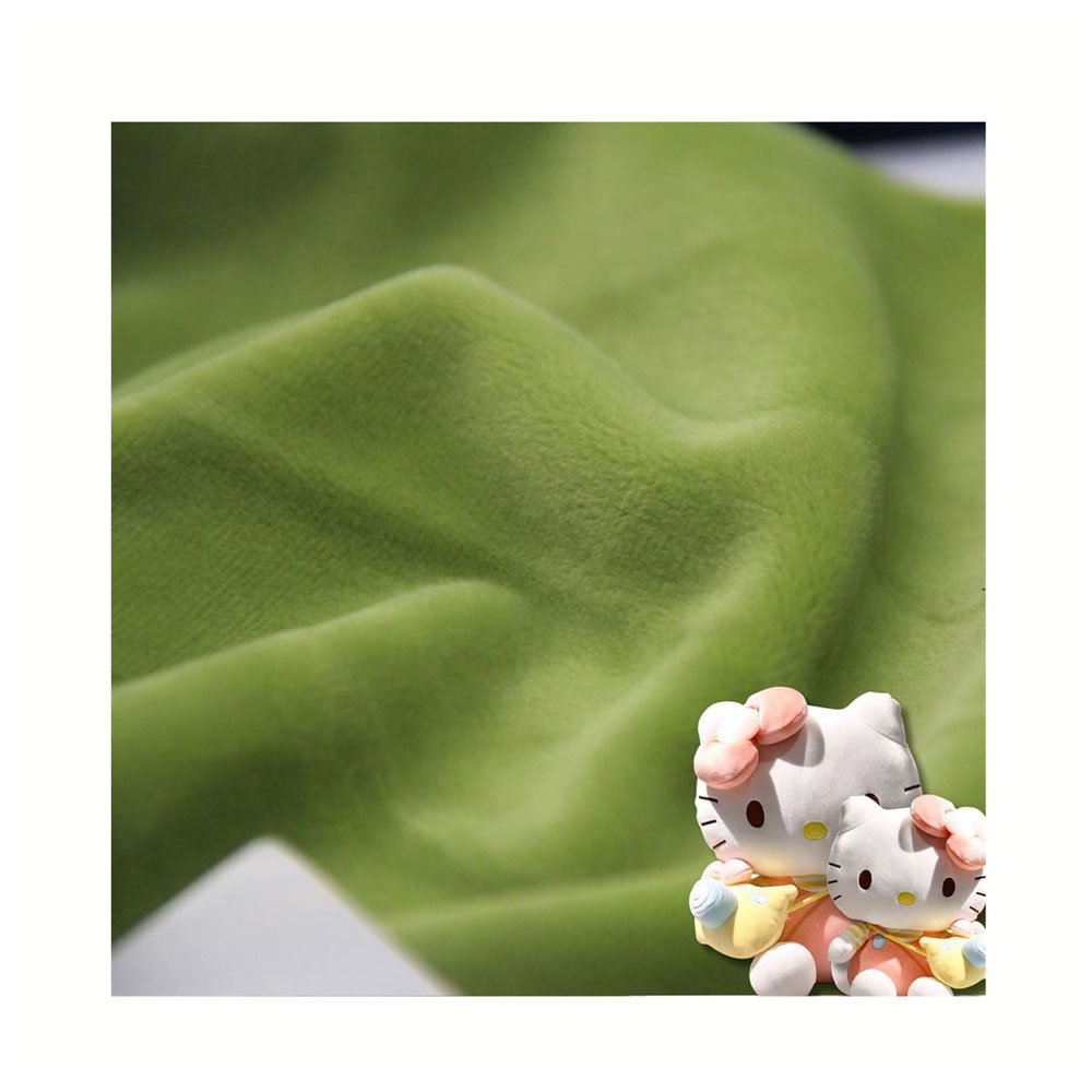 Factory Direct Supply Super Soft & Warm Plush Pajama Fabric Toy Fabric 300gsm Weight 100% Polyester Fabric Plain Double Faced