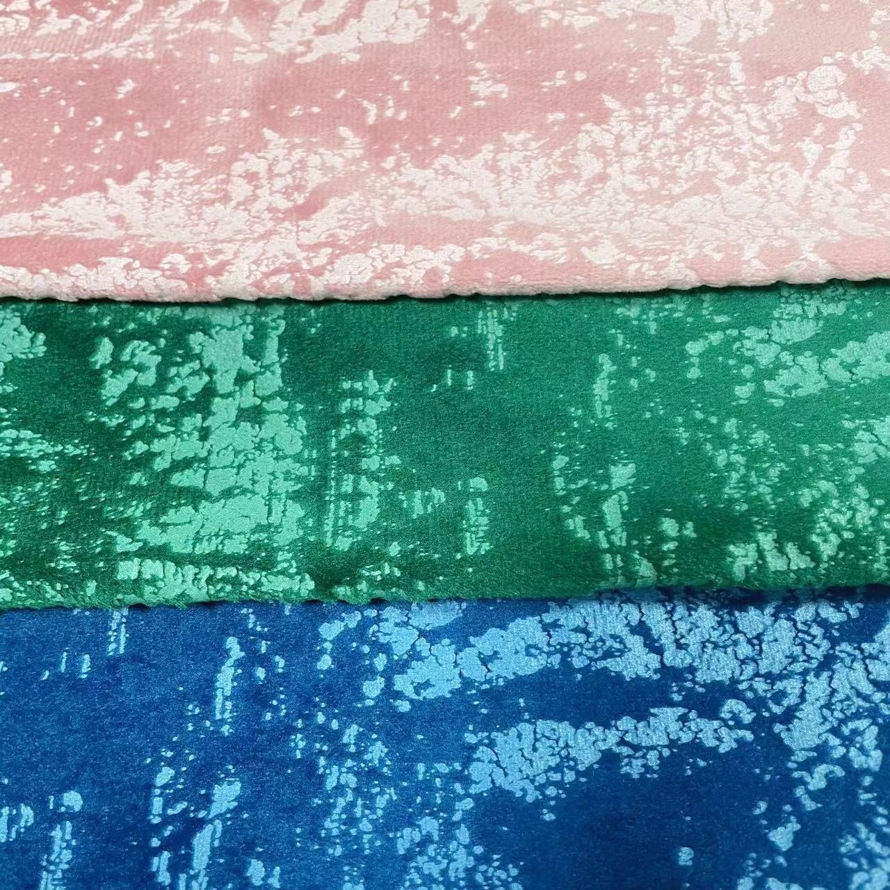 Shiny Jacquard Velvet Soft Touching Curtain Fabric Noise Proof Home Living Room Window Drapery