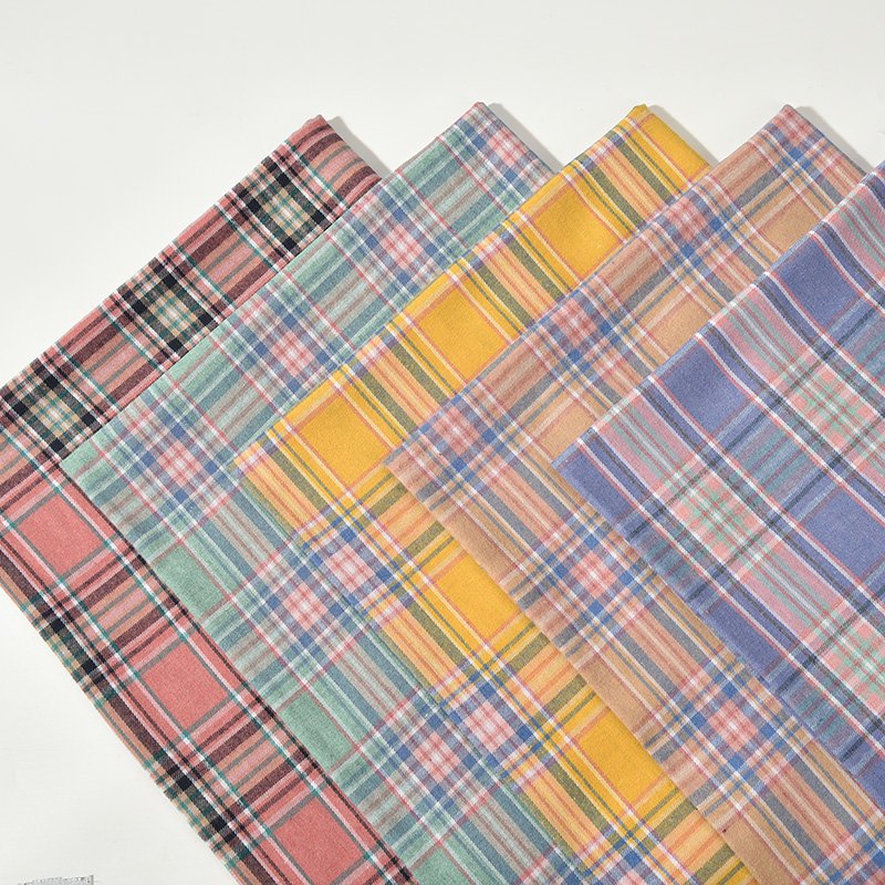 Ready Stock Cotton polyester Yarn Dyed Stripe Sustainability Fabric For Spring Summer