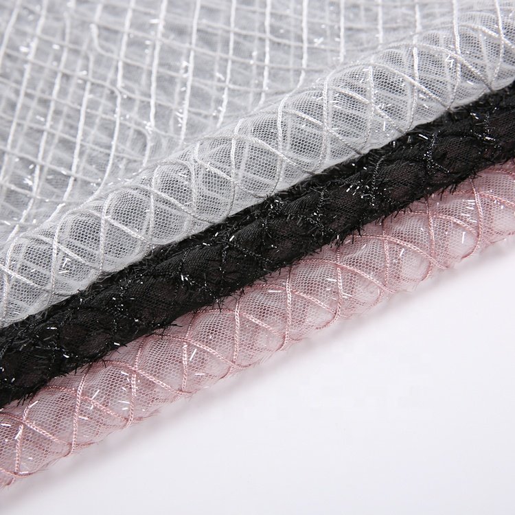 Design Cheap Luxury Knitted Polyester Soft Mesh Glitter Tulle Fabric For Children'S Wear Dress