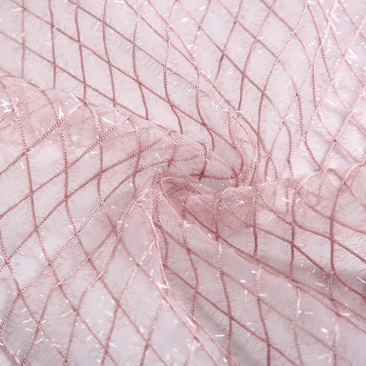 Design Cheap Luxury Knitted Polyester Soft Mesh Glitter Tulle Fabric For Children'S Wear Dress