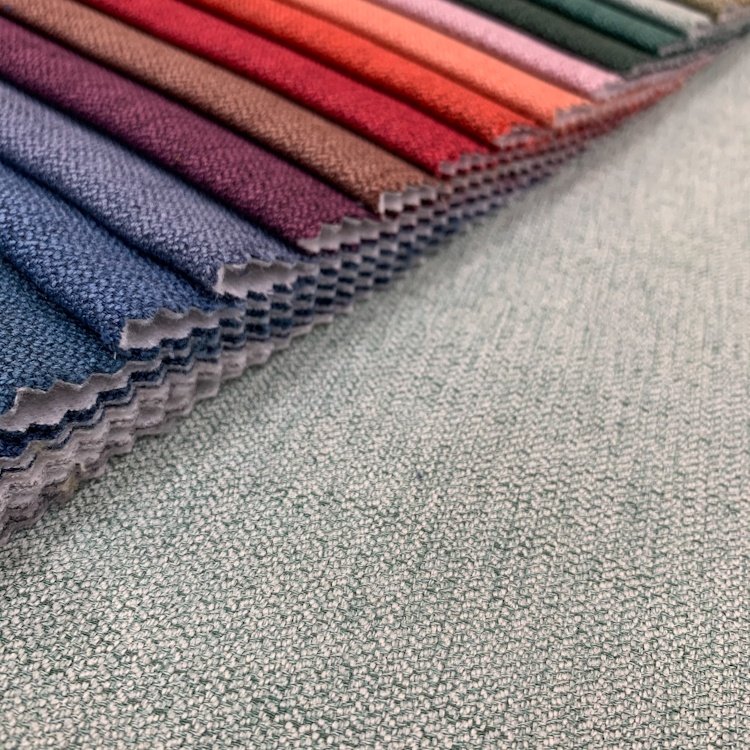 100% Polyester linen fabric printed linen look fabric for home textiles