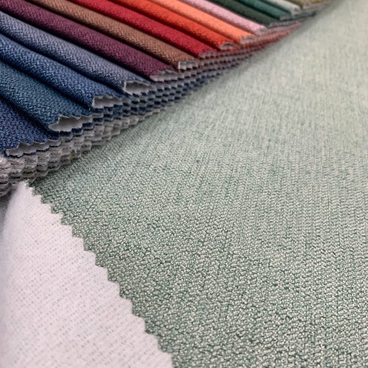 100% Polyester linen fabric printed linen look fabric for home textiles