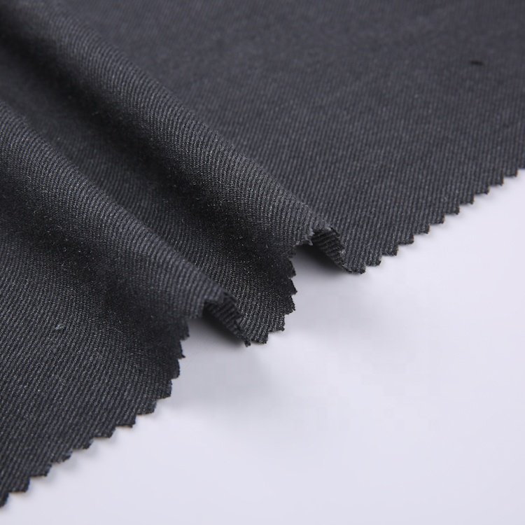 Custom fashion 240gsm plain dyed polyester ranyon blazer fabric solid tr woven twill suit fabric