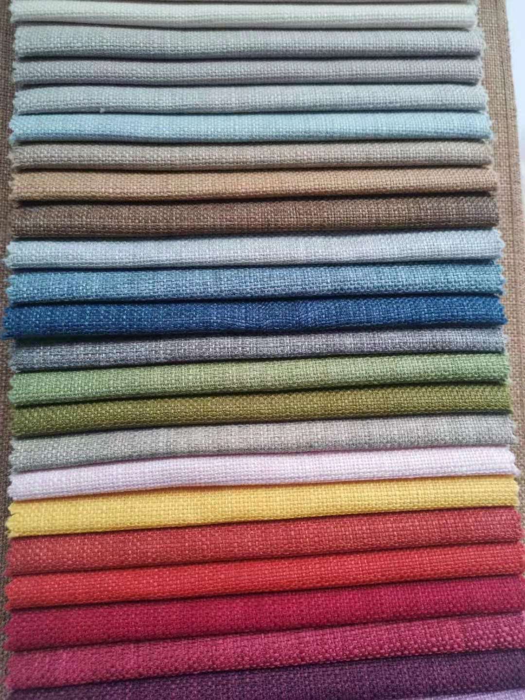 Linen slub style sofa cover fabric wholesale