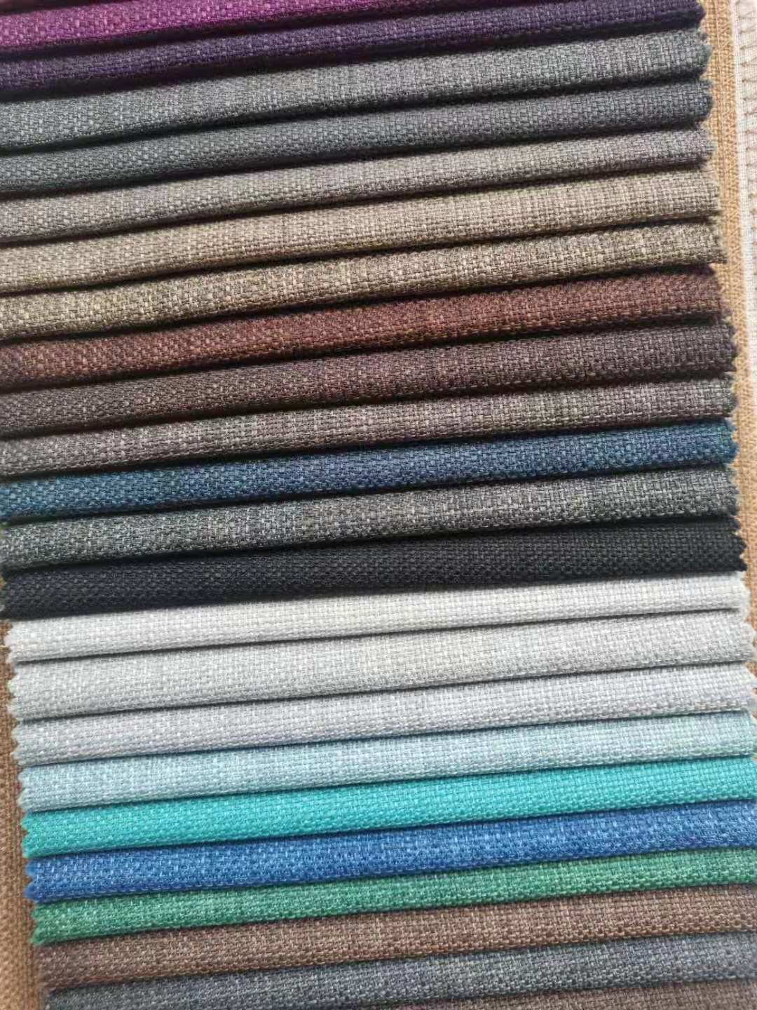 Linen slub style sofa cover fabric wholesale