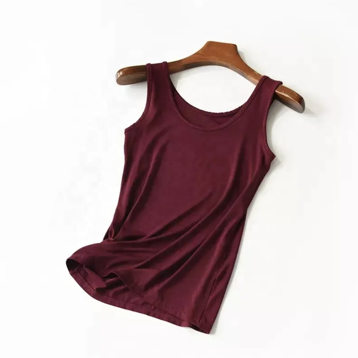 Custom ladies bamboo organic women sleeveless t shirt tank top Cotton / Bamboo Fiber Plus Size Women's Tank Tops from Pakistan