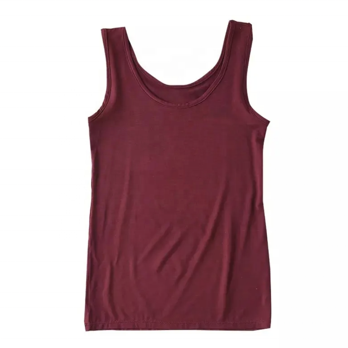 Custom ladies bamboo organic women sleeveless t shirt tank top Cotton / Bamboo Fiber Plus Size Women's Tank Tops from Pakistan