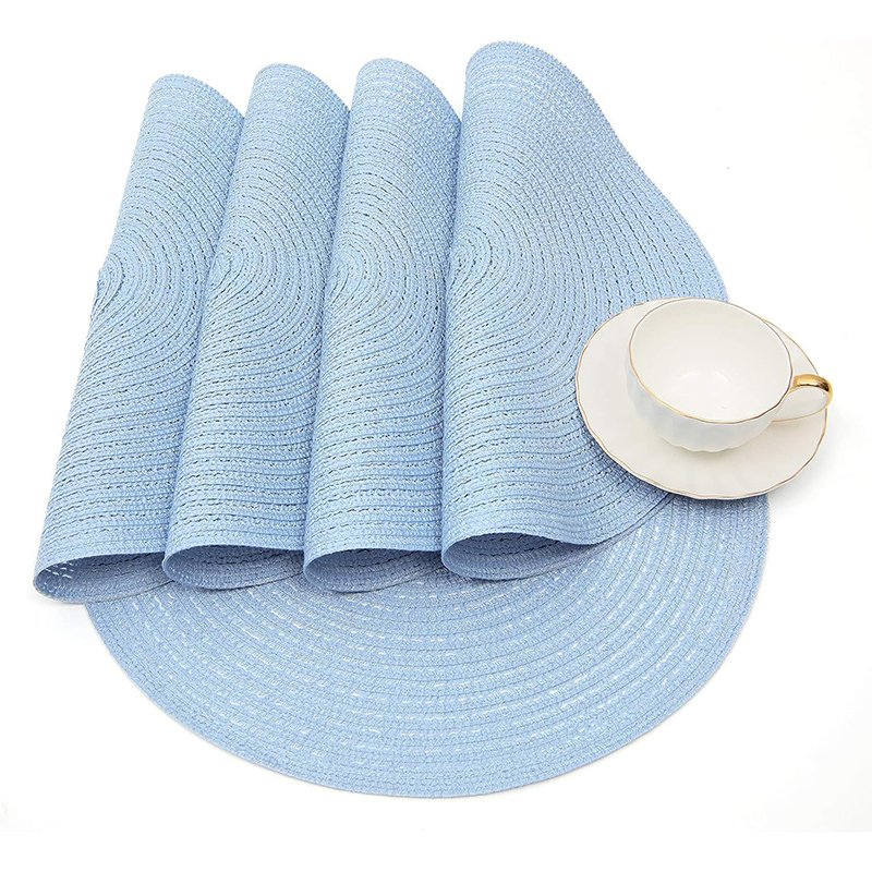 Cotton Circle Placemat Modern placemats and Minimalist Table Accents