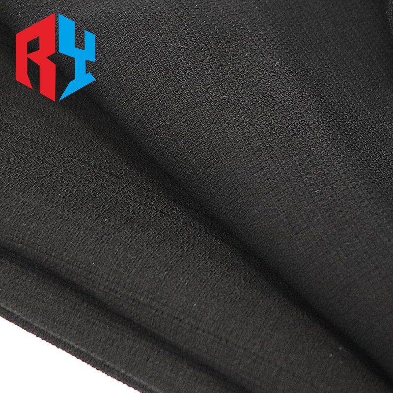 2024 newest wholesale quantity 100% polyester plain soft pure linen fabric for clothes black Muslim abaya fabric