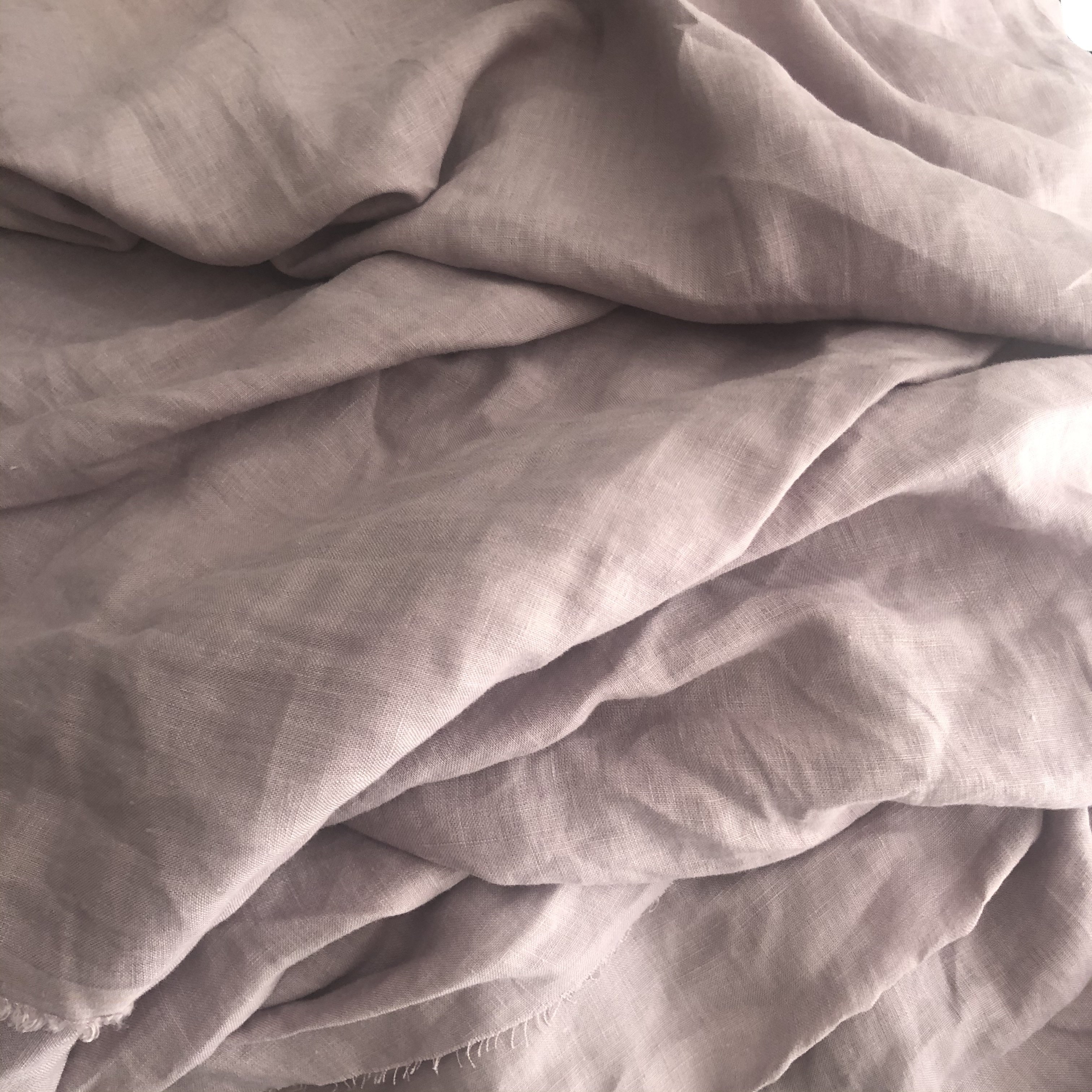Pure Linen Wide Width Fabric French Linen Purple 2024 Hot Sale Raw Flax Natural Crepe Plain Reactive Dyed Bedding Curtain Fabric
