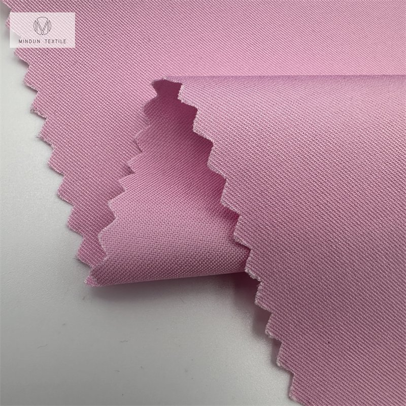 Mindun Multicolor Organic Bamboo Fiber Polyester Spandex Plain Silk Shirt Fabric