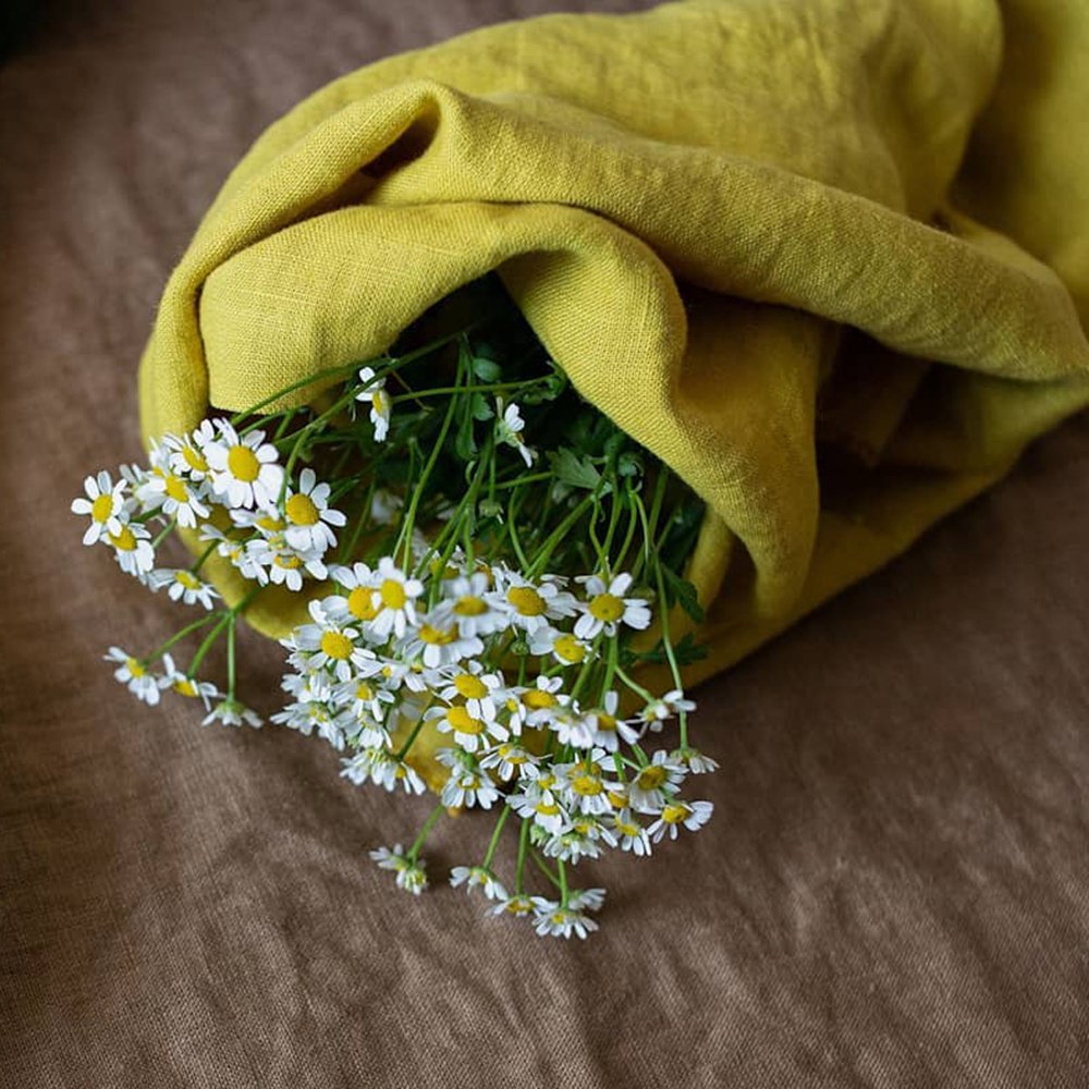 2024 China hot selling floral good price cotton embroidery fabric for clothing material 100 % Linen
