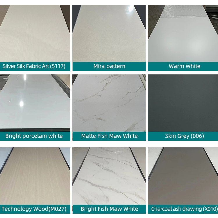 Factory supplied unpainted PVC carbon crystal board bamboo carbon fiber wood decorative panel 8mm bamboo charcoal mirror panel