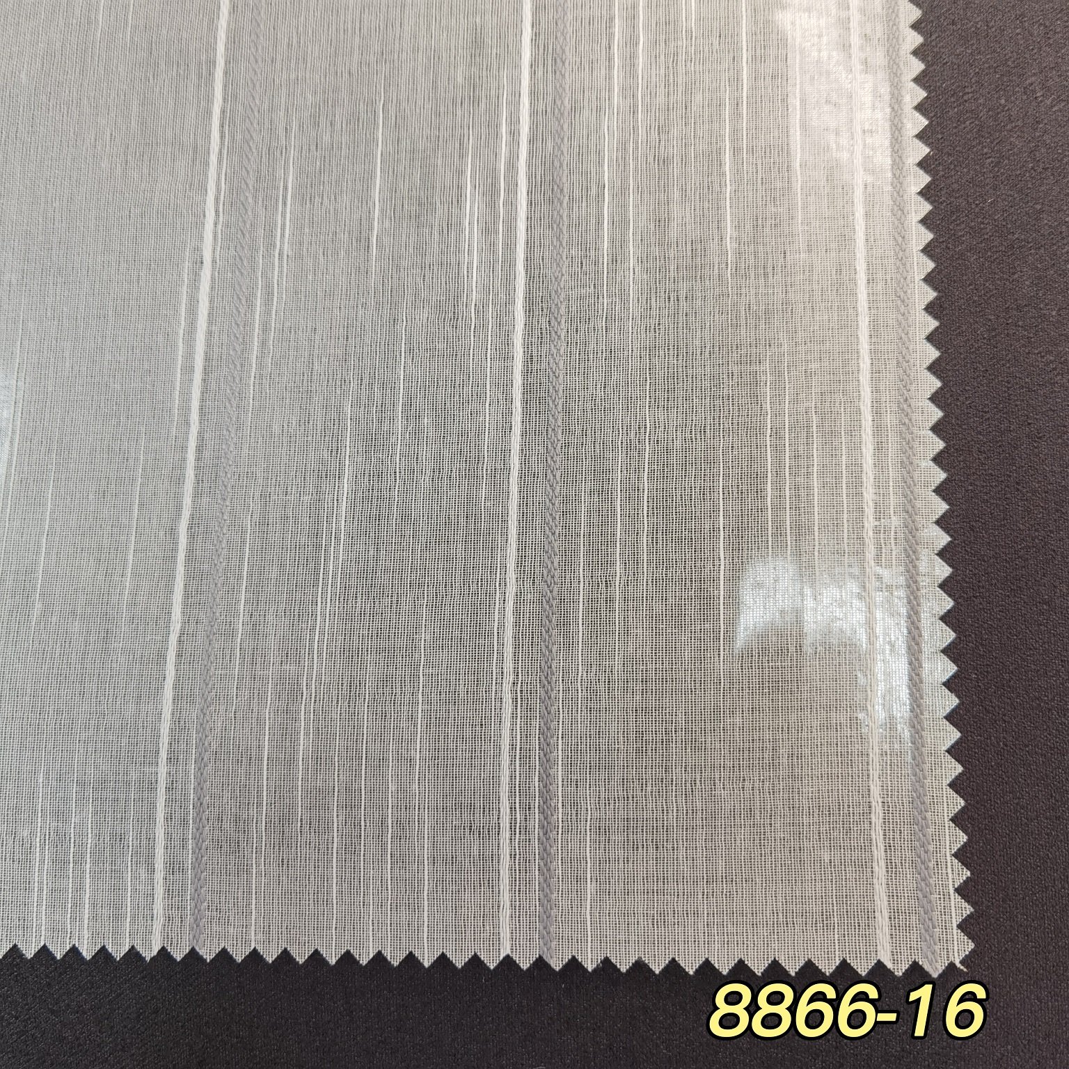 Low price Faux Linen Design Transparent Sheer Curtain Fabric