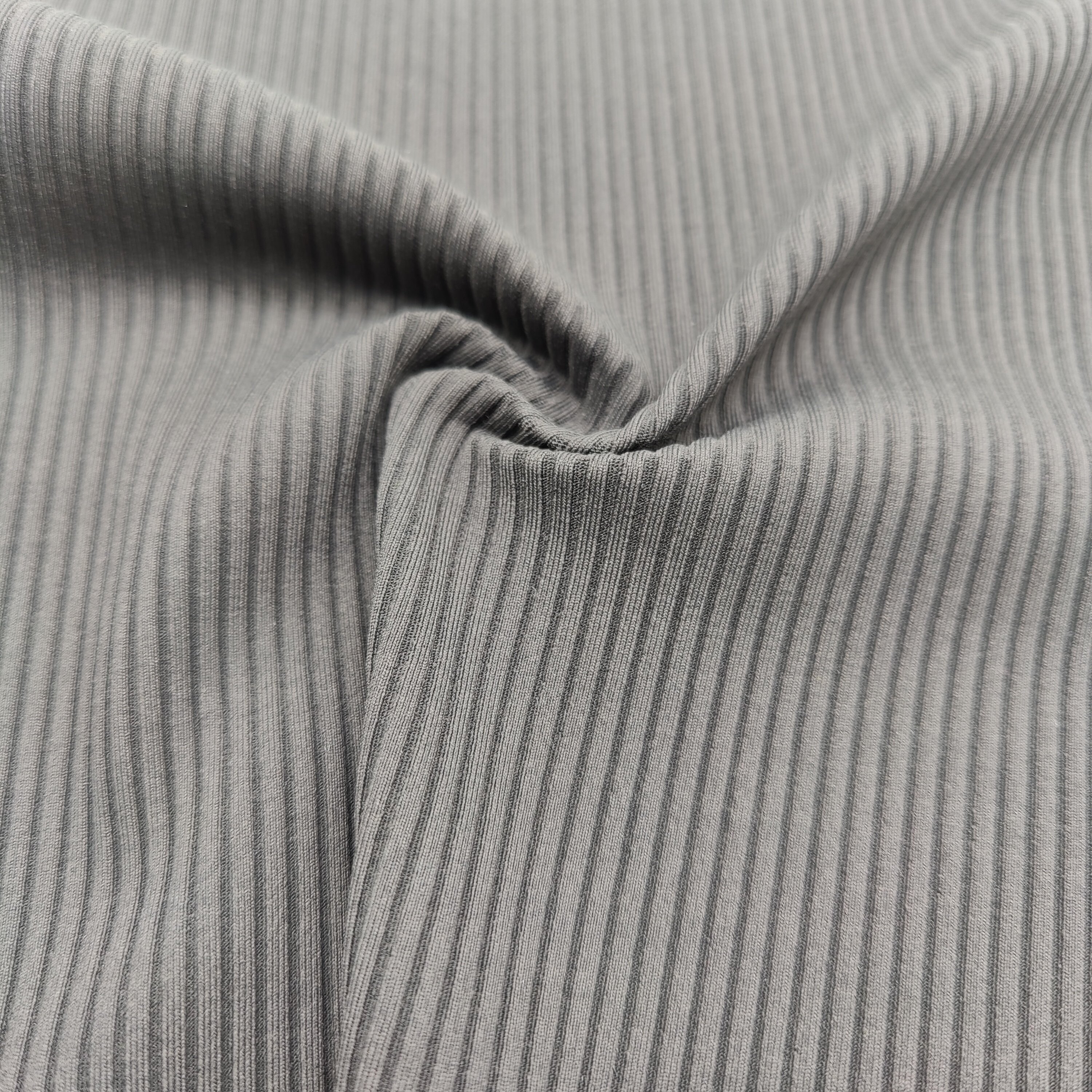 340gsm Clothing Rib Fabric Knitted 85 Nylon 15 Spandex Ribbed Textured Swimwear Fabric