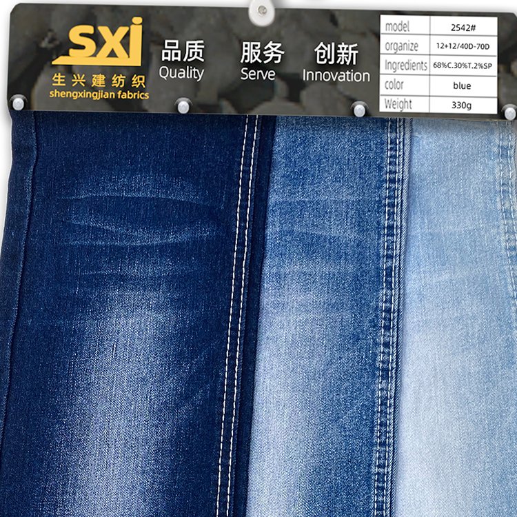 Cheap denim fabric made in China factory resistant linen slub cotton medium stretch denim fabric 12OZ denim clothing fabric