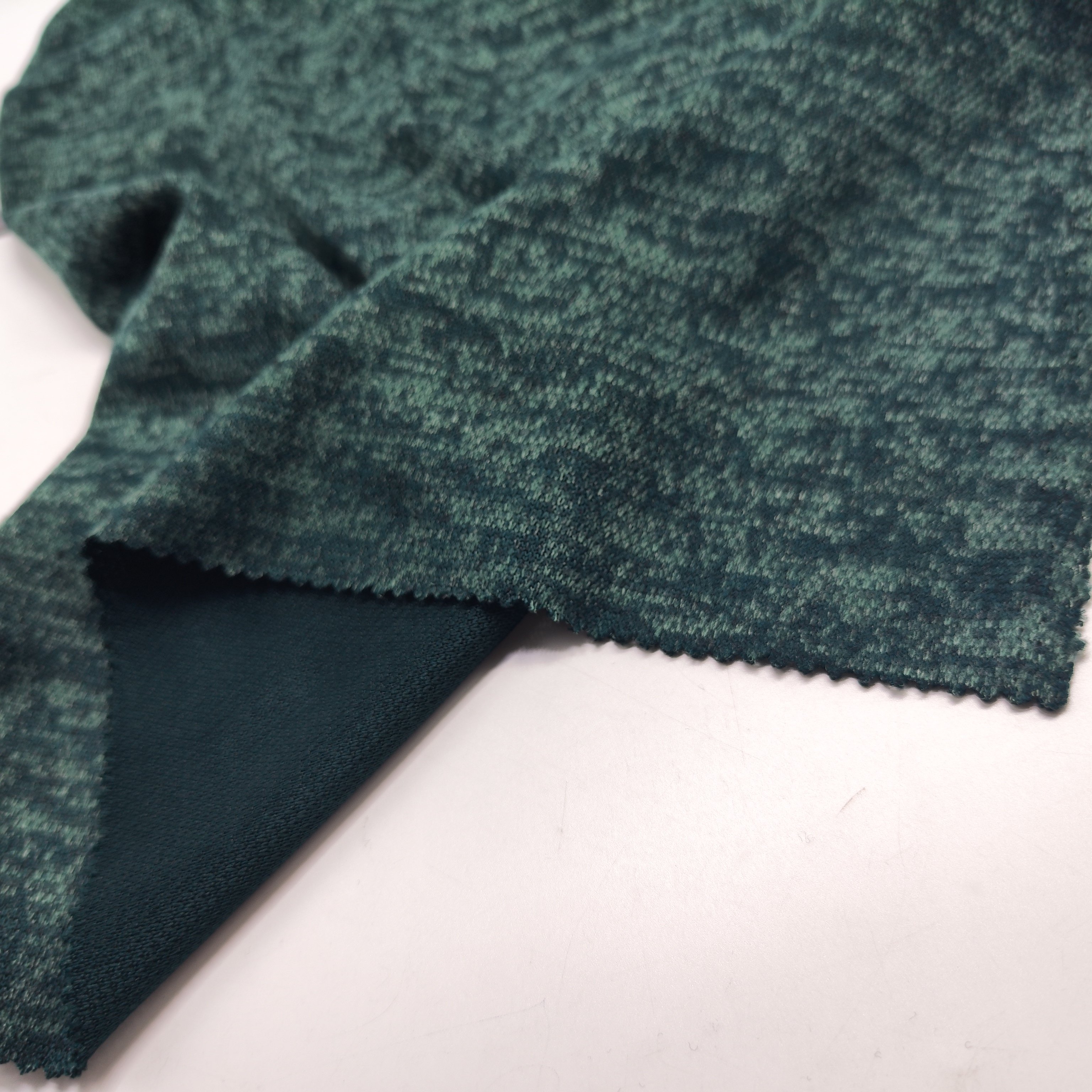 SHAOXING YUEYANG TEXTILE INDIAN FABRIC Hacci ANGORA 100% Polyester Flax Knitting Jersey Fabric for women garment cheap quality