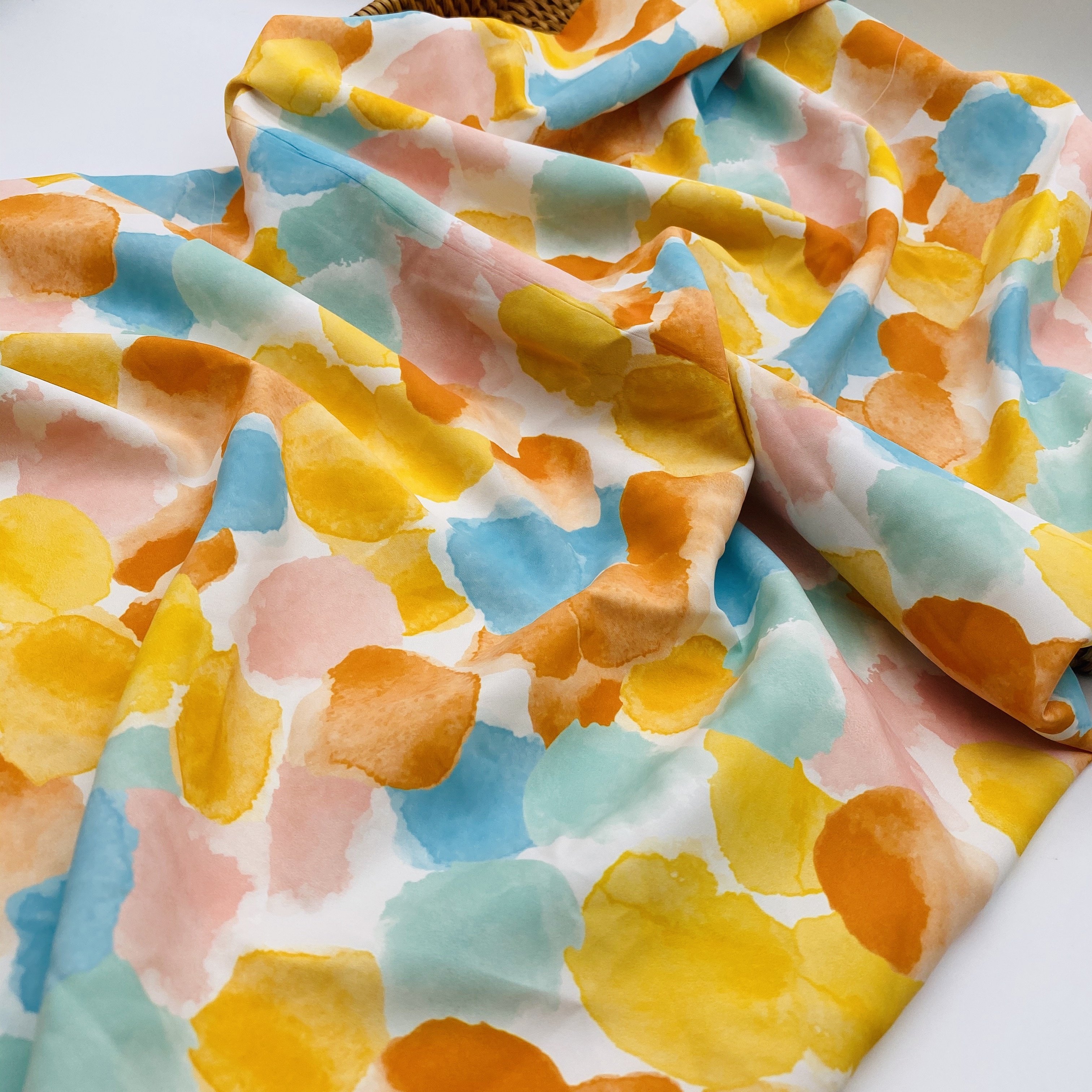 80D*80D in Stock fabric SPH FULL DULLSunflower flower printed fabric Woven POLYESTER CHIFFON SPANDEX Fabric For women Garment