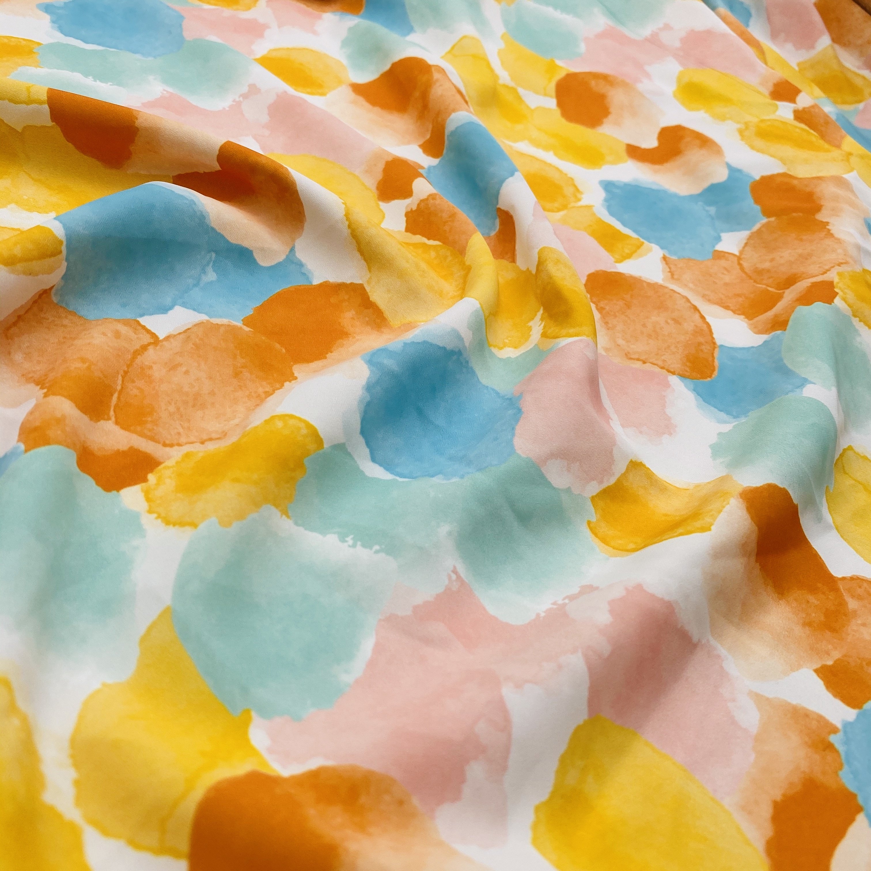 80D*80D in Stock fabric SPH FULL DULLSunflower flower printed fabric Woven POLYESTER CHIFFON SPANDEX Fabric For women Garment