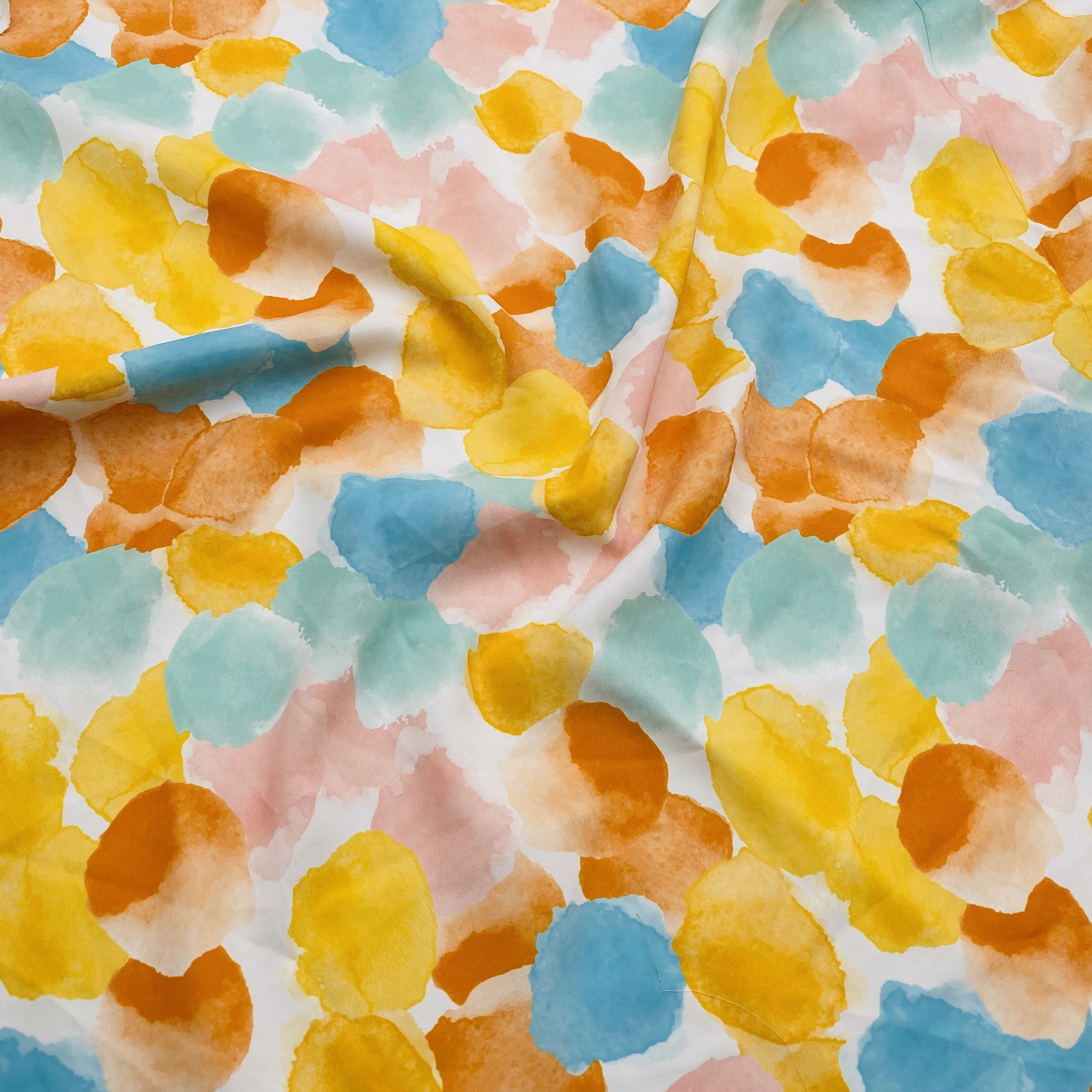80D*80D in Stock fabric SPH FULL DULLSunflower flower printed fabric Woven POLYESTER CHIFFON SPANDEX Fabric For women Garment
