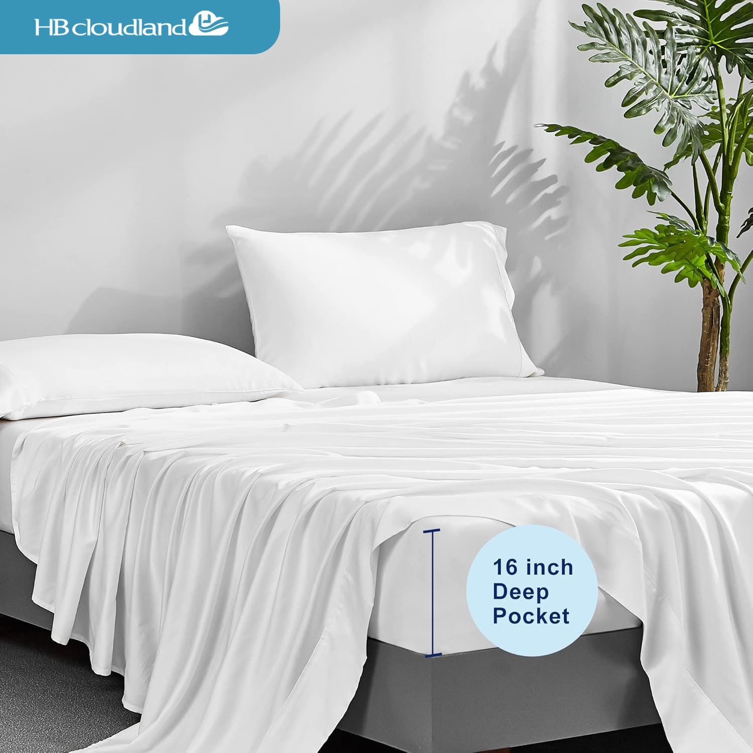Cloudland Bamboo Sheets Bedding Set Hotel Customised Bamboo Sheets 100% Bamboo Sheet