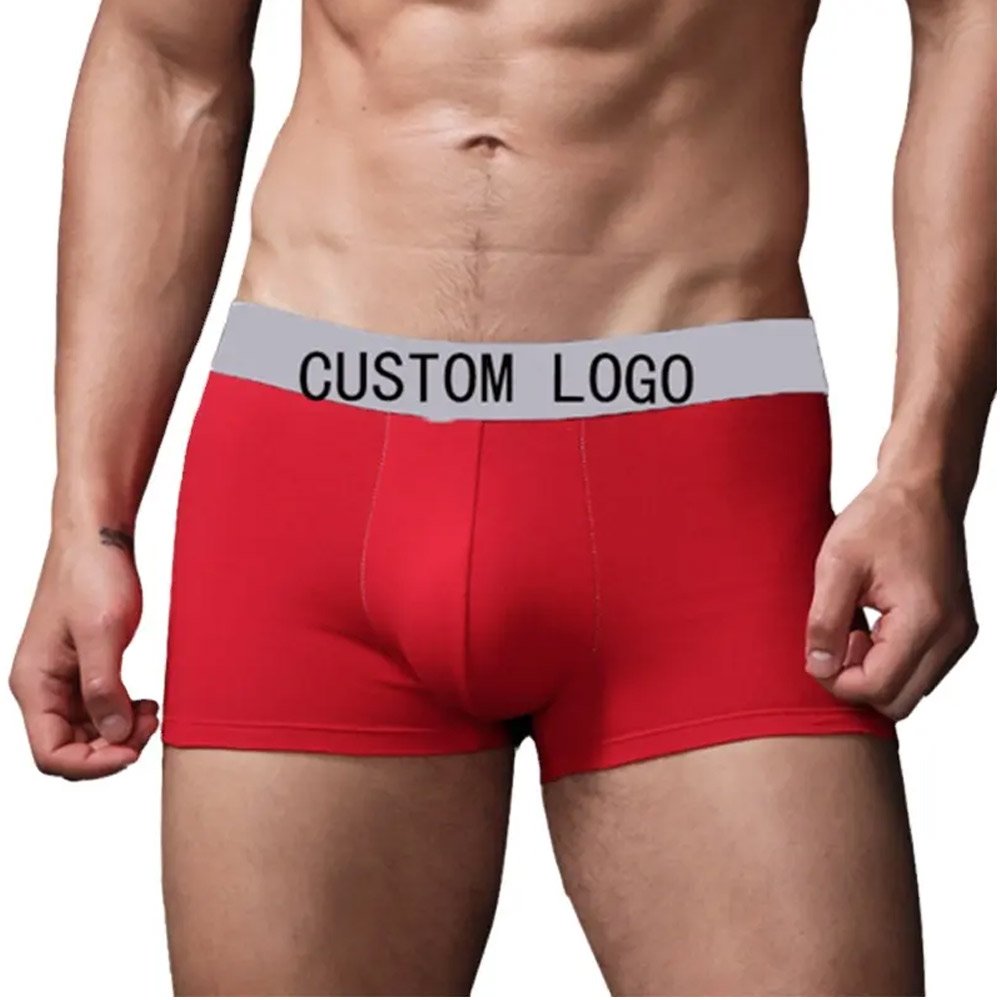 Wholesale Custom Logo Men's Boxer Briefs Boxers Men Sexy Seamless Gents Under Wear Men High Quality Underwear