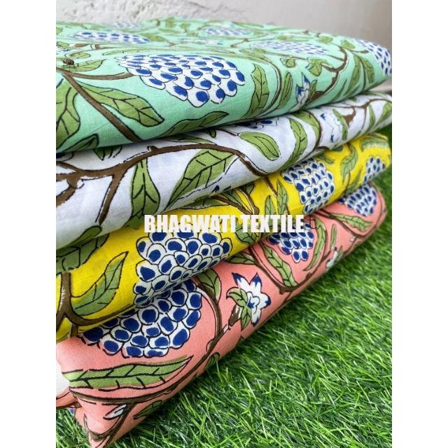 Export Quality Textile Raw Material 100 % Cotton Fabric for Women Dress from Indian Manufacturer And Low Price