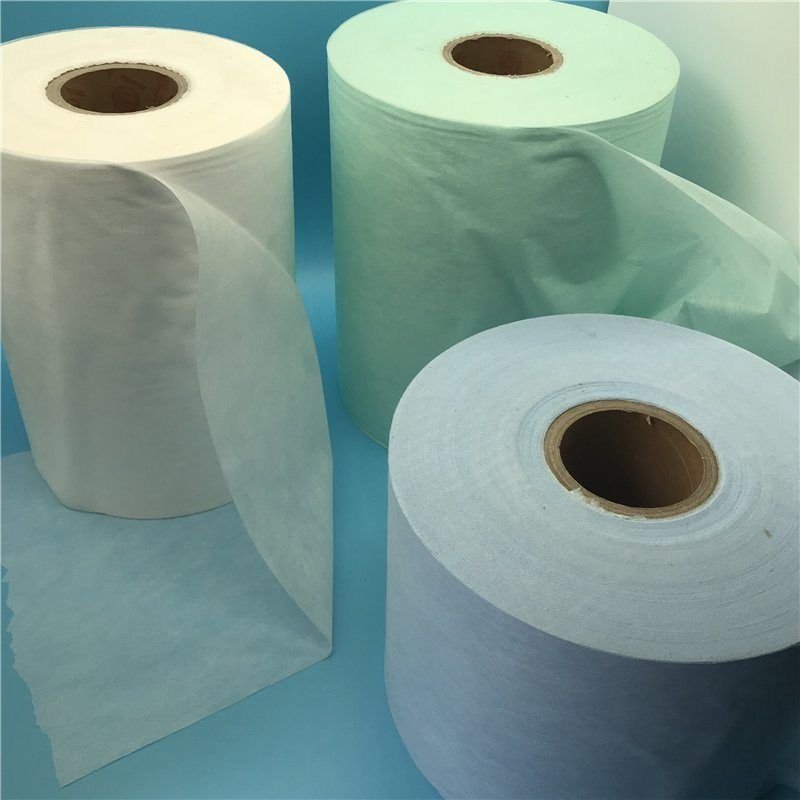 Non-Woven Fabric Cloth Roll Biodegradable Bamboo fiber Hydrophobic Non Woven Wet Wipes Spunlace Nonwoven Fabric