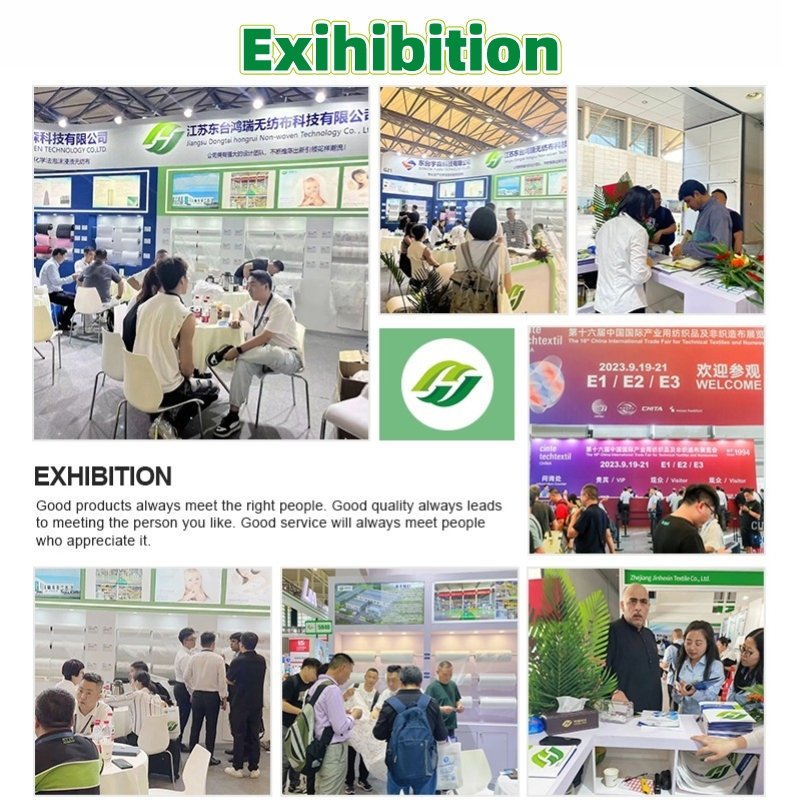 Non-Woven Fabric Cloth Roll Biodegradable Bamboo fiber Hydrophobic Non Woven Wet Wipes Spunlace Nonwoven Fabric