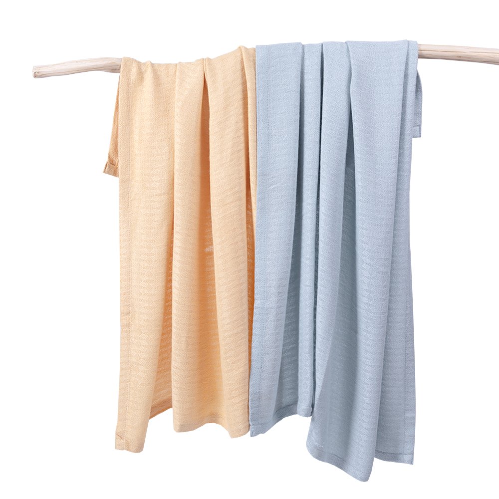 Baby Bedding Wholesales Summer soft plain bamboo baby blanket organic cable knitted rhombus blanket bamboo baby blanket