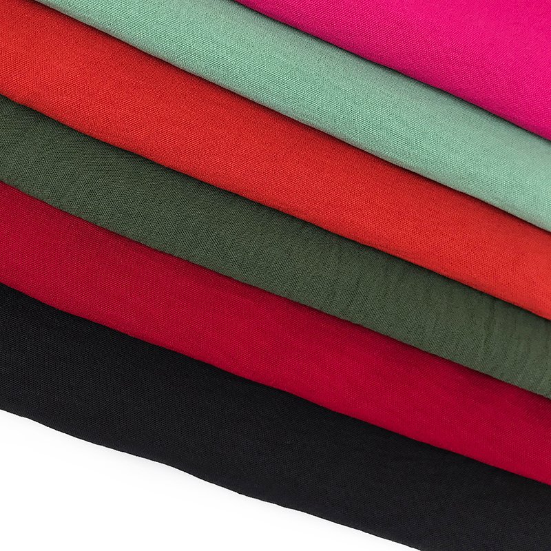 Africa Wholesale Muslin Abaya Stretch CEY Textile Woven Fabric 100% Polyester Customized Stretchable Fabric Plain Garment, Dress