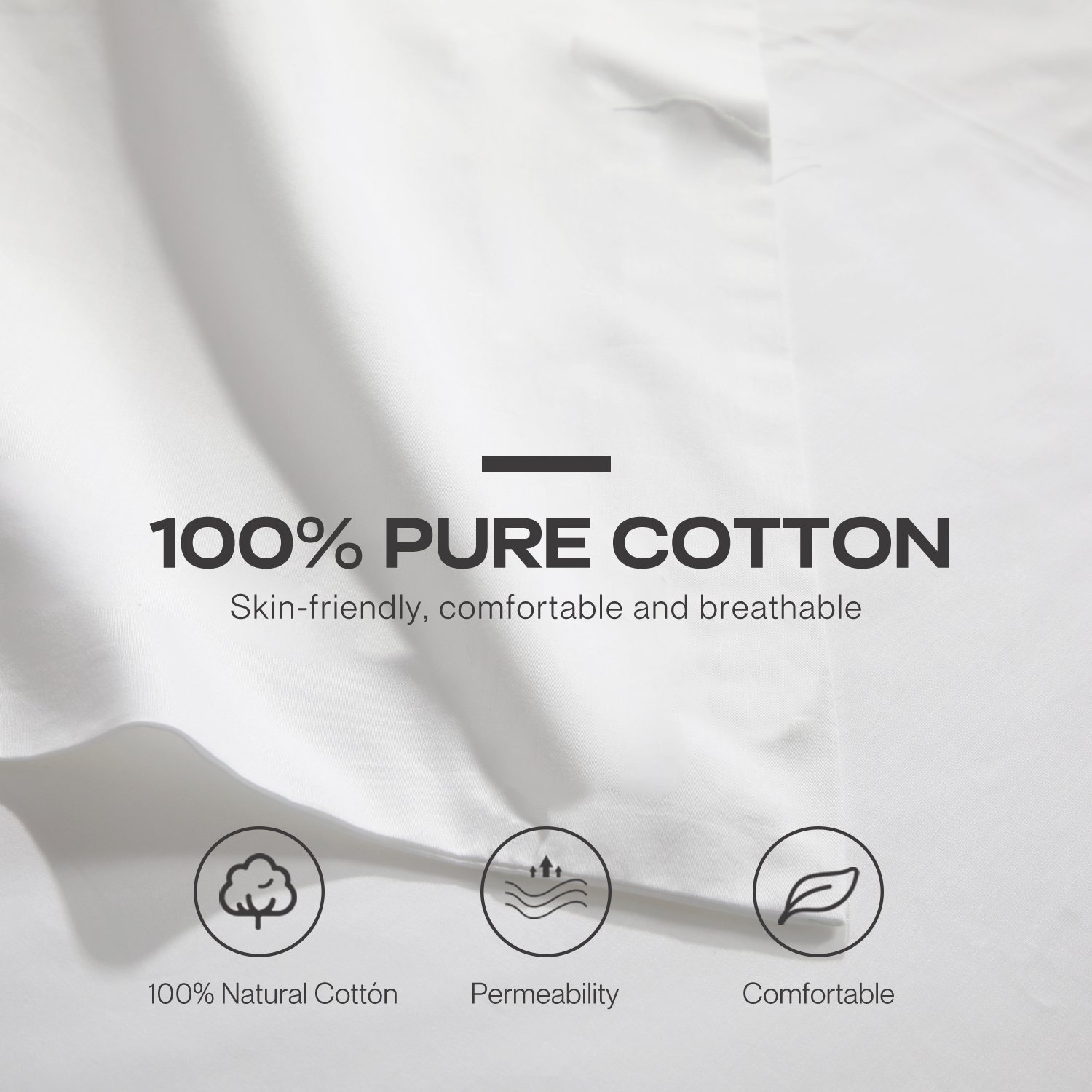 100% Cotton duvet cover set 300tc Satin Hotel Bed Linen Hotel King size bedding set