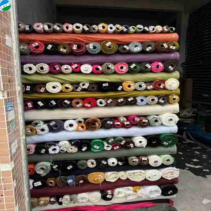 Hot selling good quality cotton linen dyed stock fabric from shaoxing telas de china der Stoff aus China