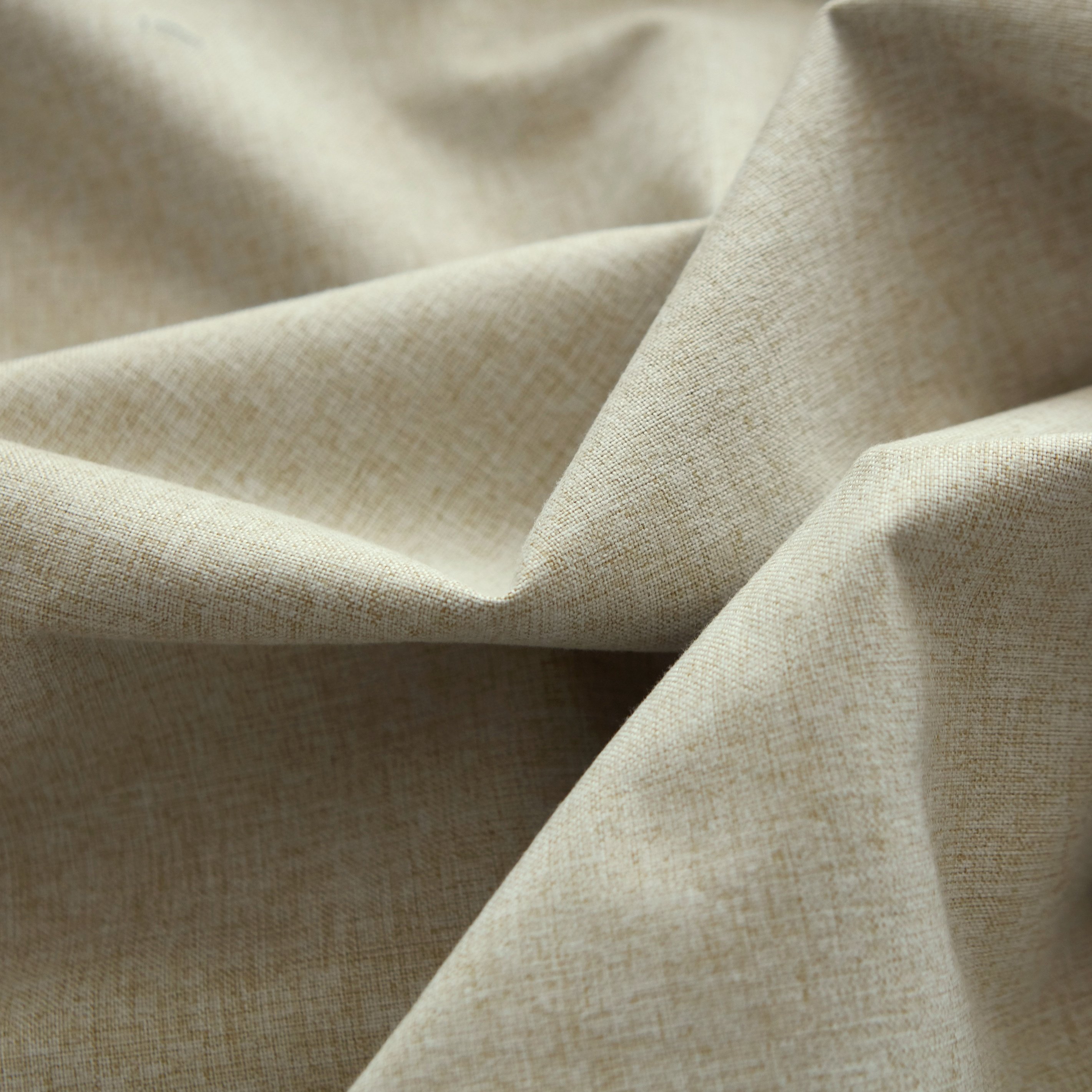 Wholesale Heavyweight Fine Linen Jacquard Curtain Fabric Full Blackout Style