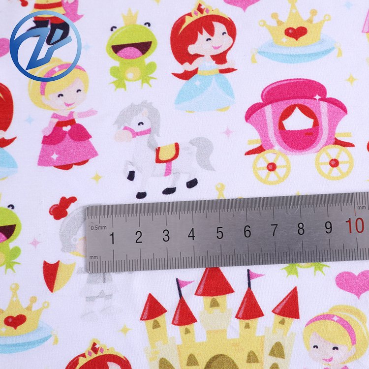 High Quality customized design soft fabric digital print 95/5 bamboo lycra fabric